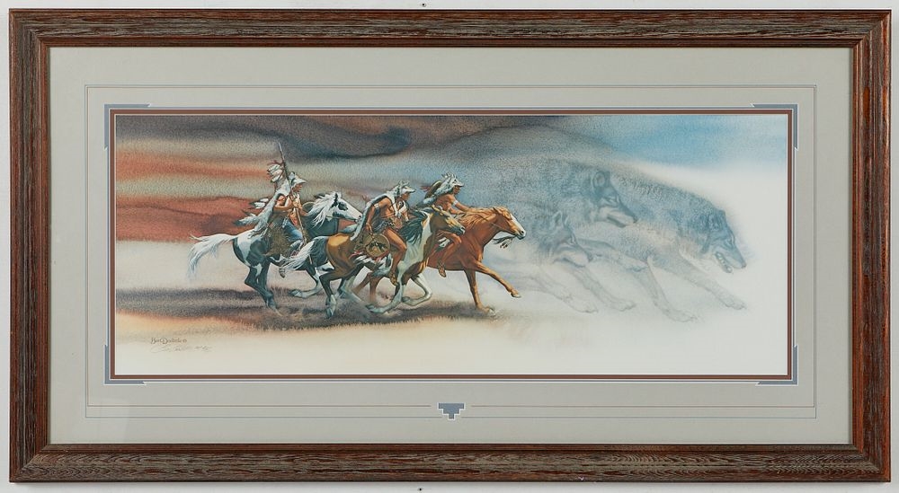 Bev Doolittle | Wolves of the Crow, Calling the Buffalo | MutualArt