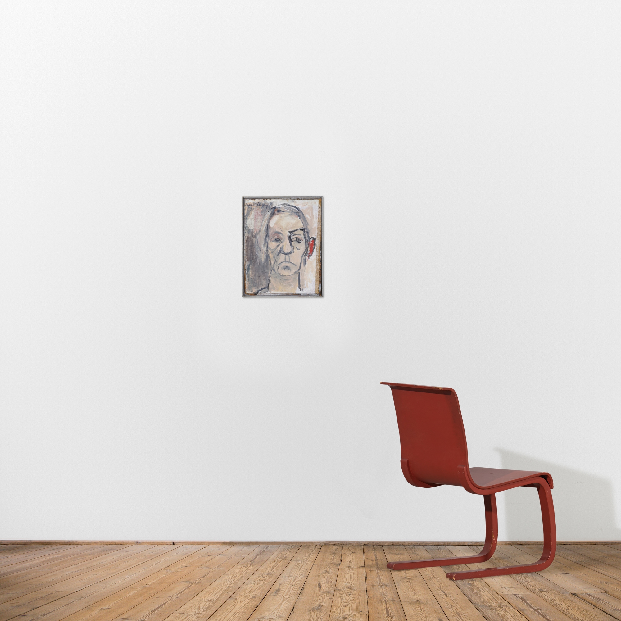 Artwork by James Lechay, Self-Portrait Homage to Van Gogh, Made of oil on canvas