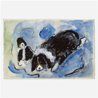 Two Spaniels - Emily Abbott Nordfeldt