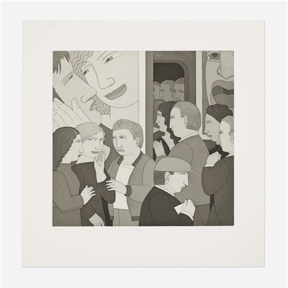 Andrew Stevovich「THE DANCE」1989年 アクアチント Andrew Stevovich | The Dance (1989) | MutualArt