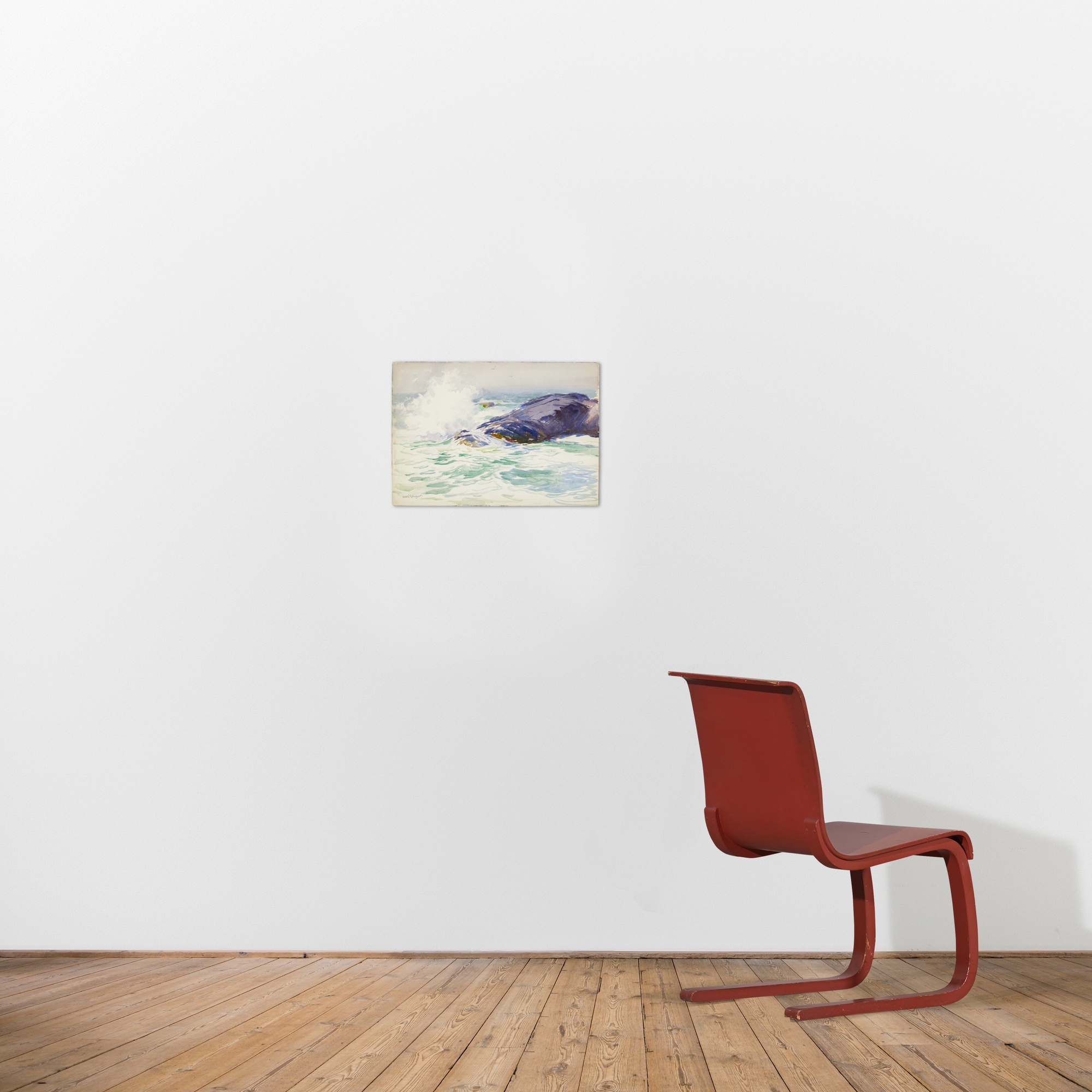 Artwork by Sears Gallagher, Crashing Surf, Made of watercolor on paper