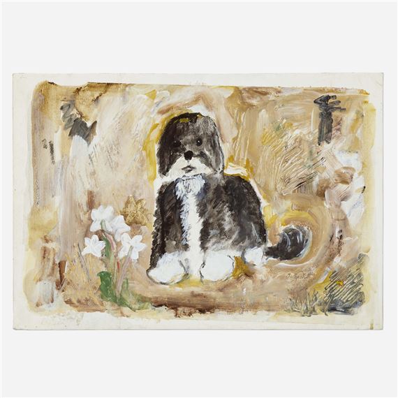 Old English Sheepdog by Emily Abbott Nordfeldt, 1965