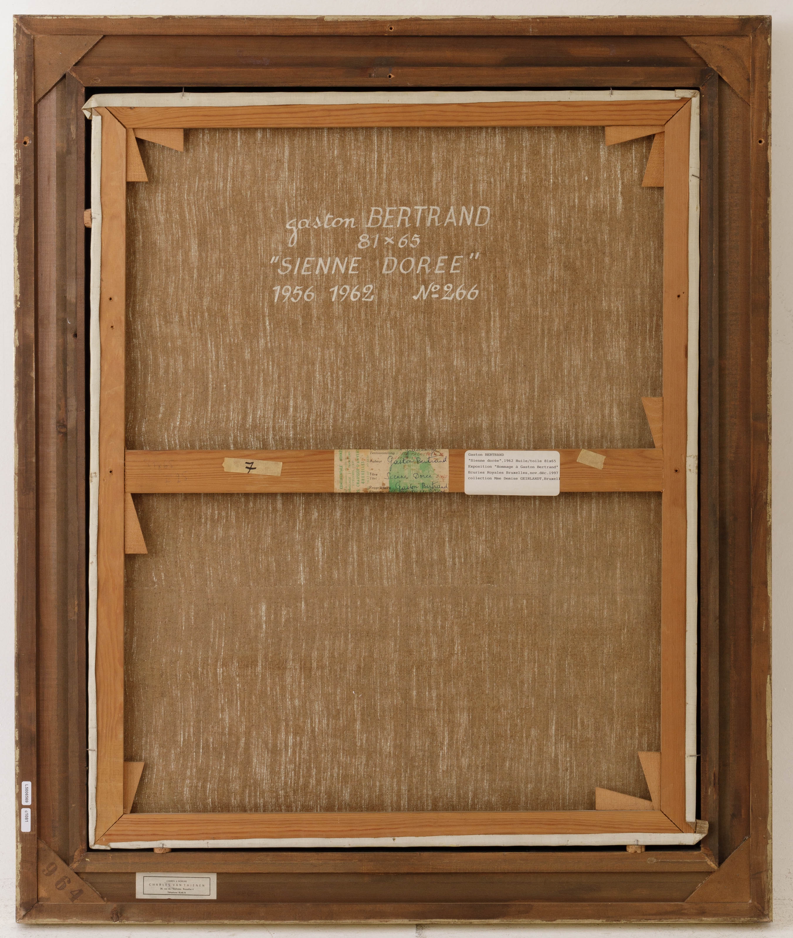 Artwork by Gaston Bertrand, Sienne dorée, Made of Canvas