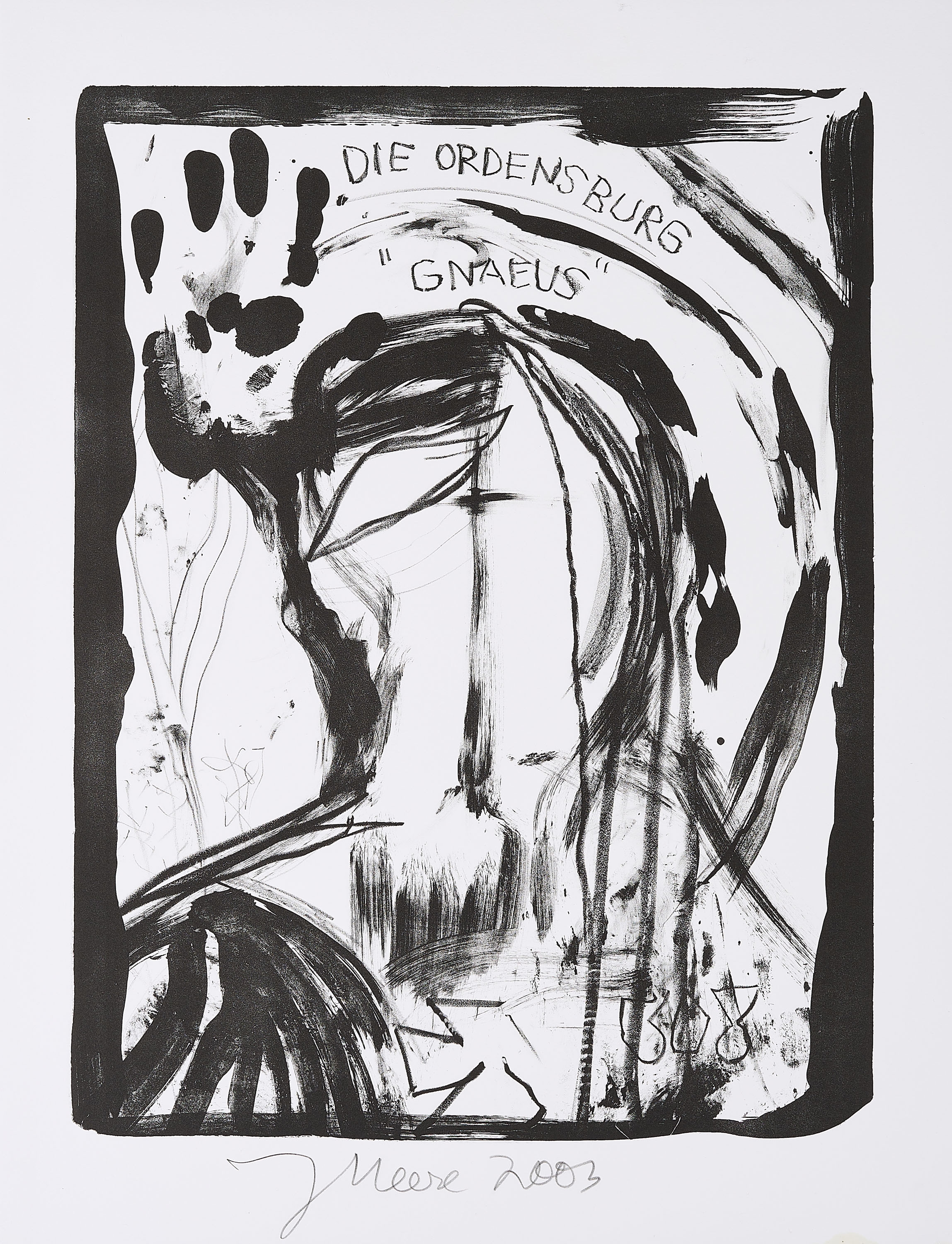 Artwork by Jonathan Meese, Mixed Lot of 5 Lithographs., Made of Lithograph on BFK RIVES