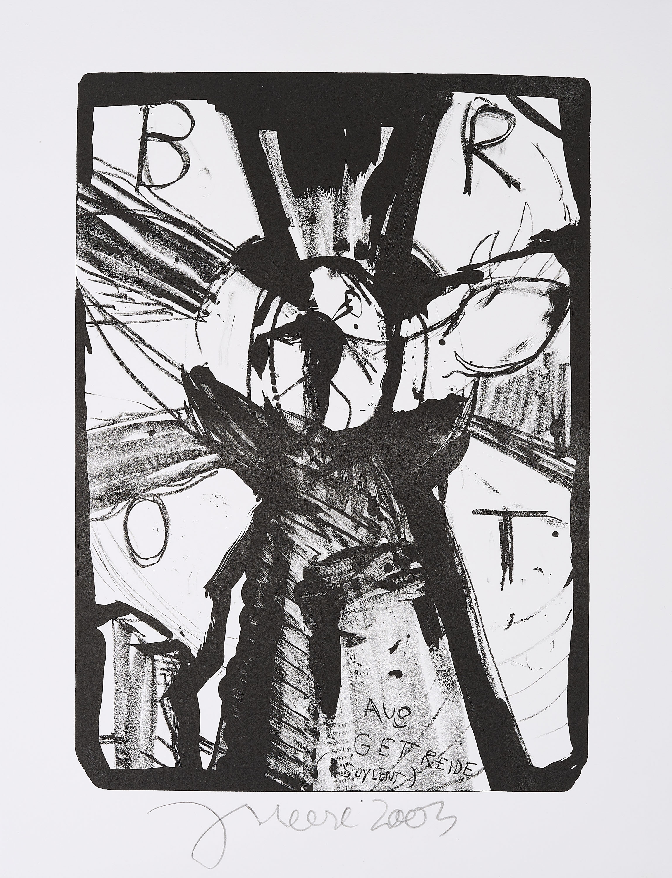 Artwork by Jonathan Meese, Mixed Lot of 5 Lithographs., Made of Lithograph on BFK RIVES