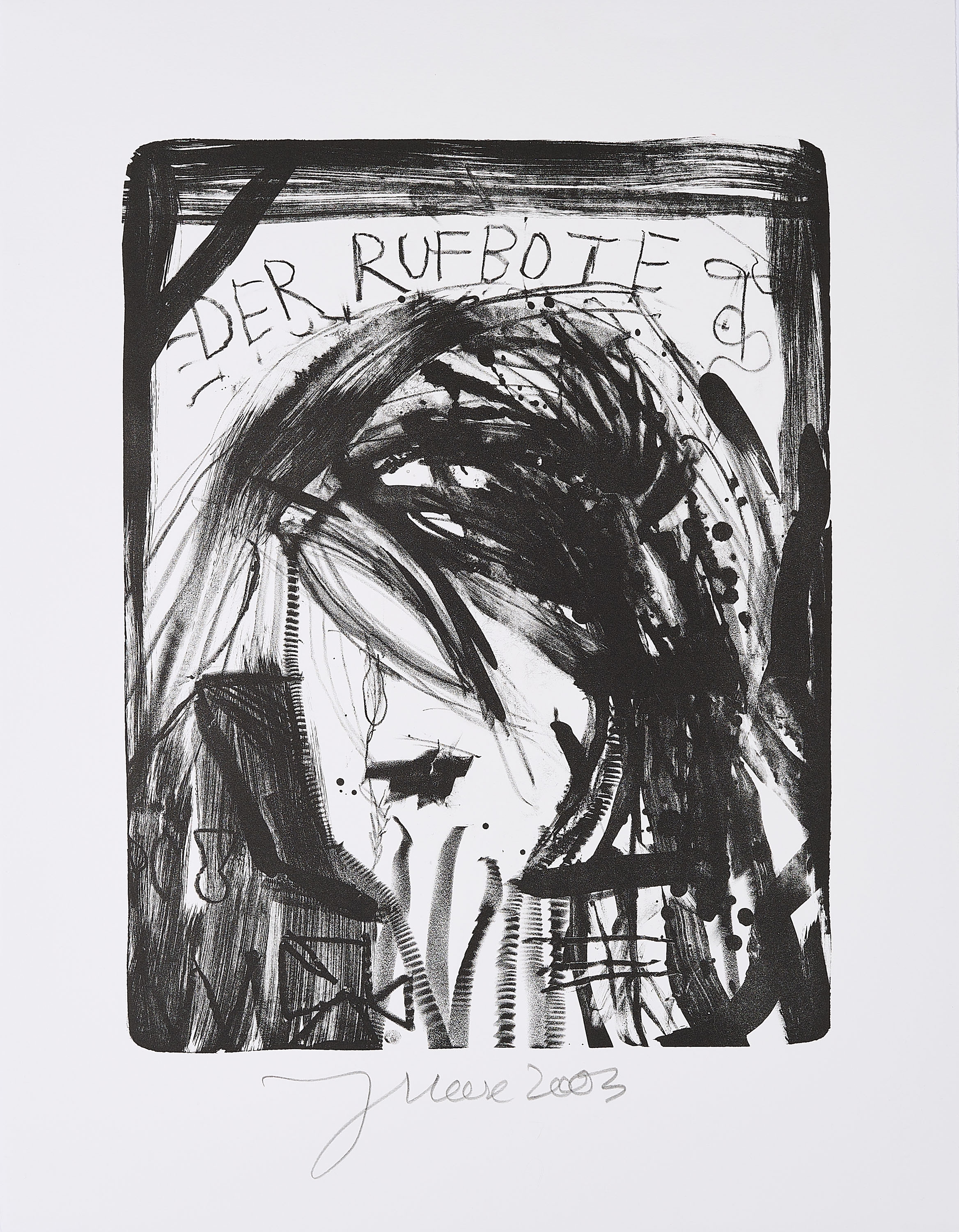 Artwork by Jonathan Meese, Mixed Lot of 5 Lithographs., Made of Lithograph on BFK RIVES