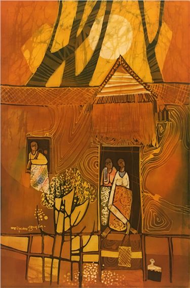 Resting Batik by Tan Thean Song, 1970