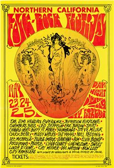 NORTHERN CALIFORNIA FOLK - ROCK FESTIVAL / JIMI HENDRIX. - Linda Segul