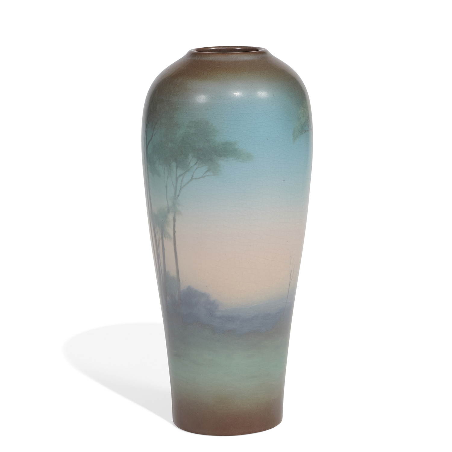 Lenore Asbury Rookwood Pottery earthenware Vellum glaze vase (1916