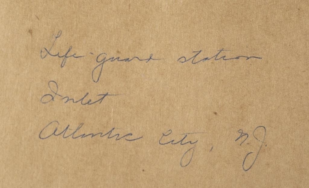 Artwork by Charles Bayley Cook, Boardwalk in Rain, Made of Watercolor on paper