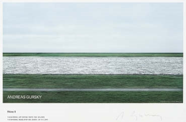 Artwork by Andreas Gursky, Rhine II (poster), Made of offset