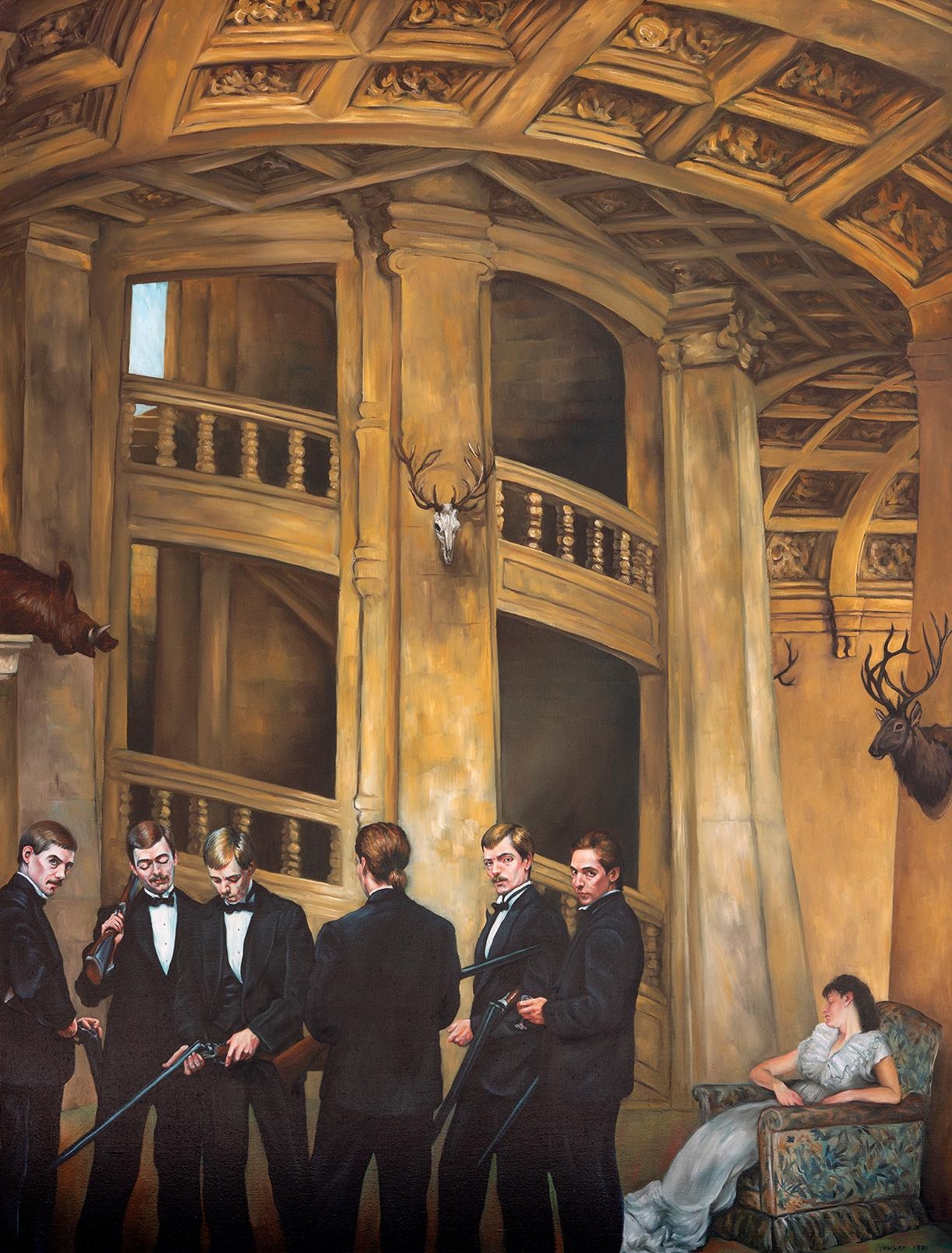 Iris Hauser Shooting Party (1991) MutualArt