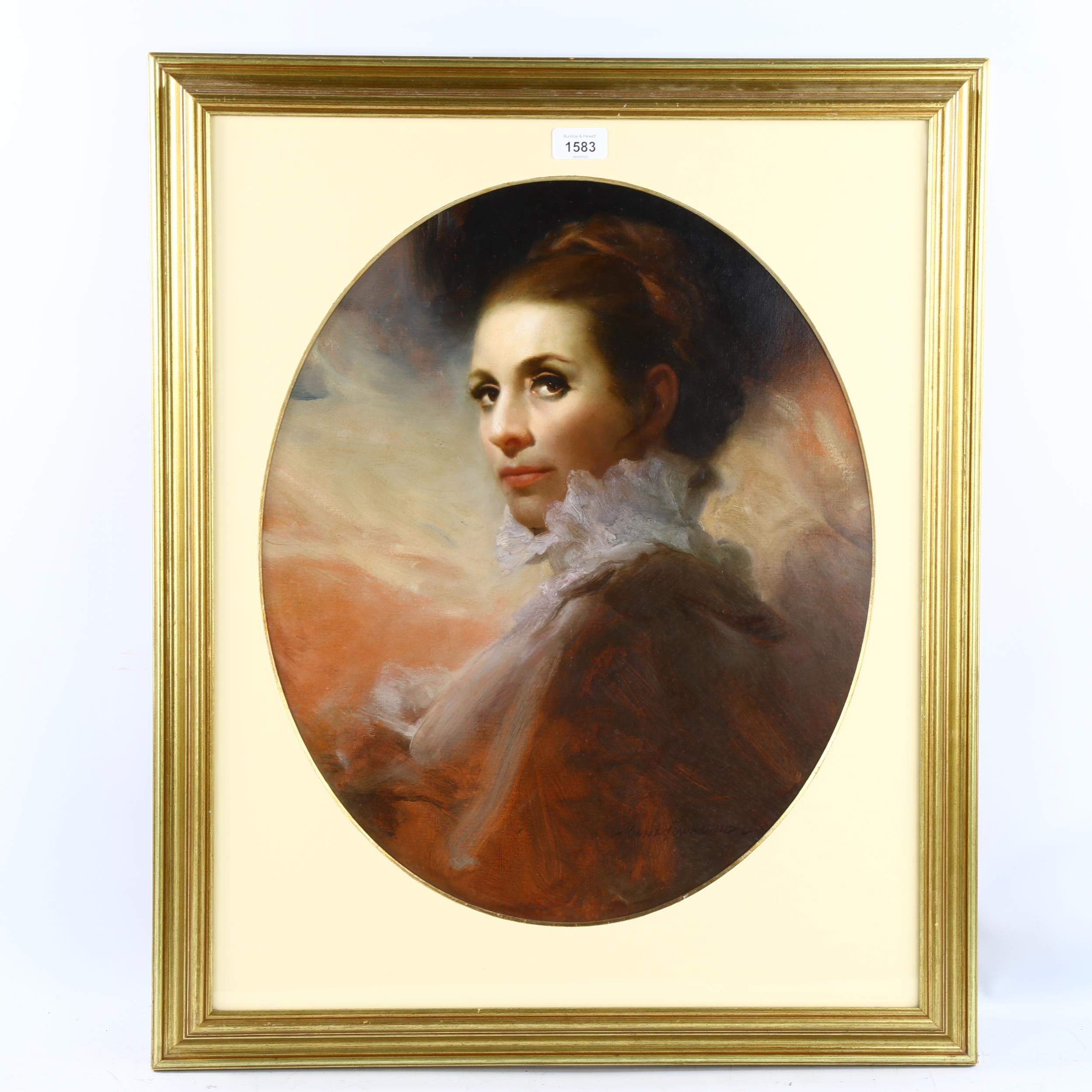 John Townsend portrait of a woman MutualArt