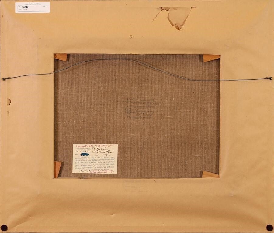 Artwork by Roland Gissing, AUTUMN, ATHABASCA RIVER, Made of oil on canvas