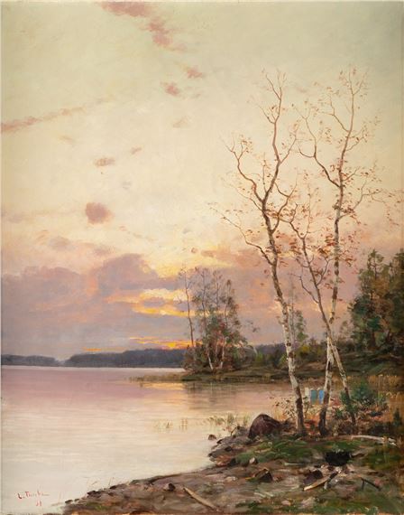 Sunset by Eugen Taube, 1891