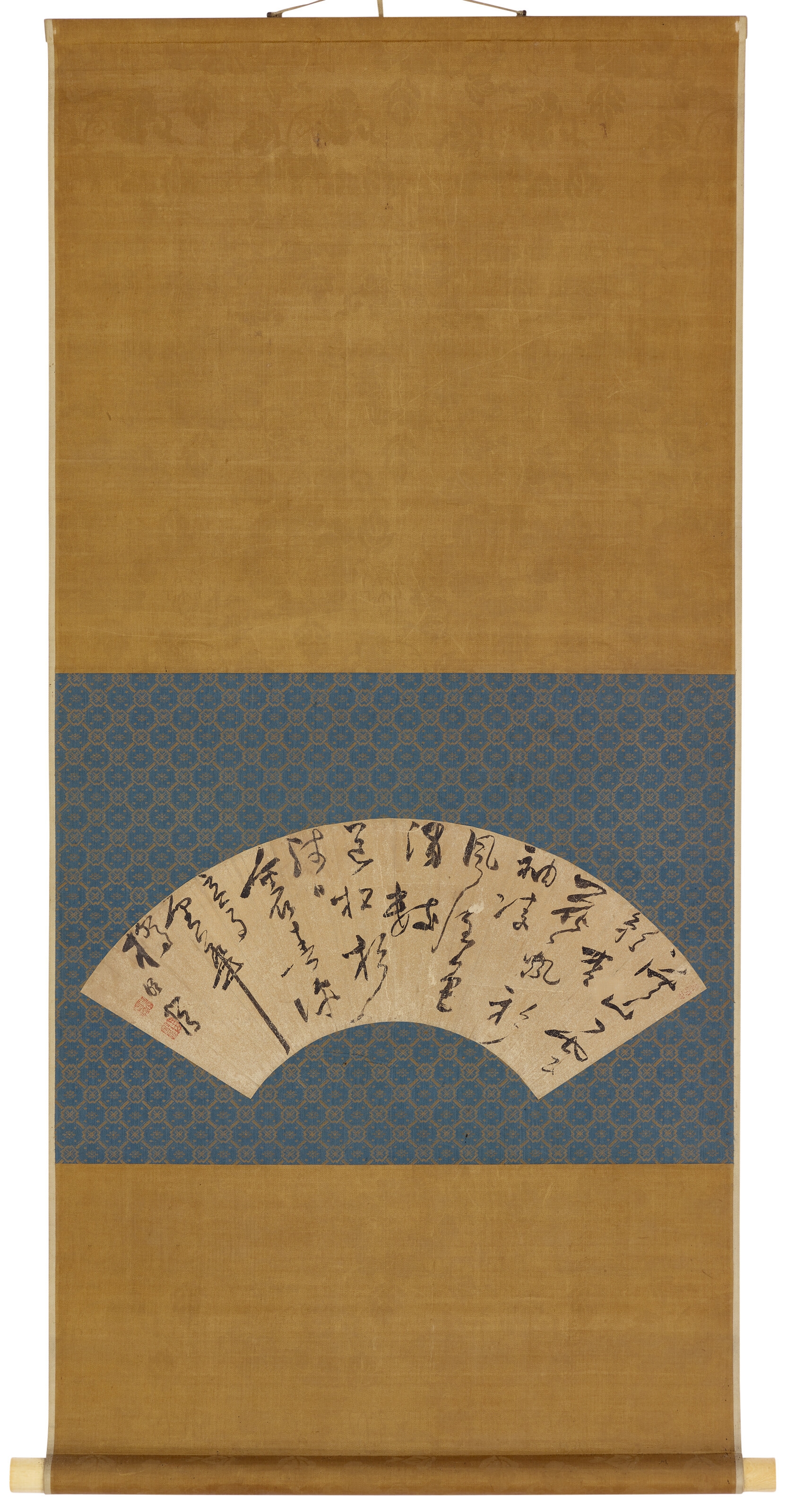 Artwork by Jiang Mingfeng, Calligraphy, Made of Calligraphy
Hanging Scroll, ink on gold paper