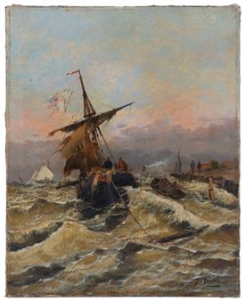 Shipping off the coast - J. Claiton
