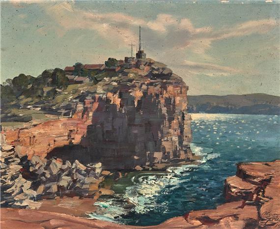 Coastal Cliff Scene by Alan Robert Colquhoun Grieve, circa1953