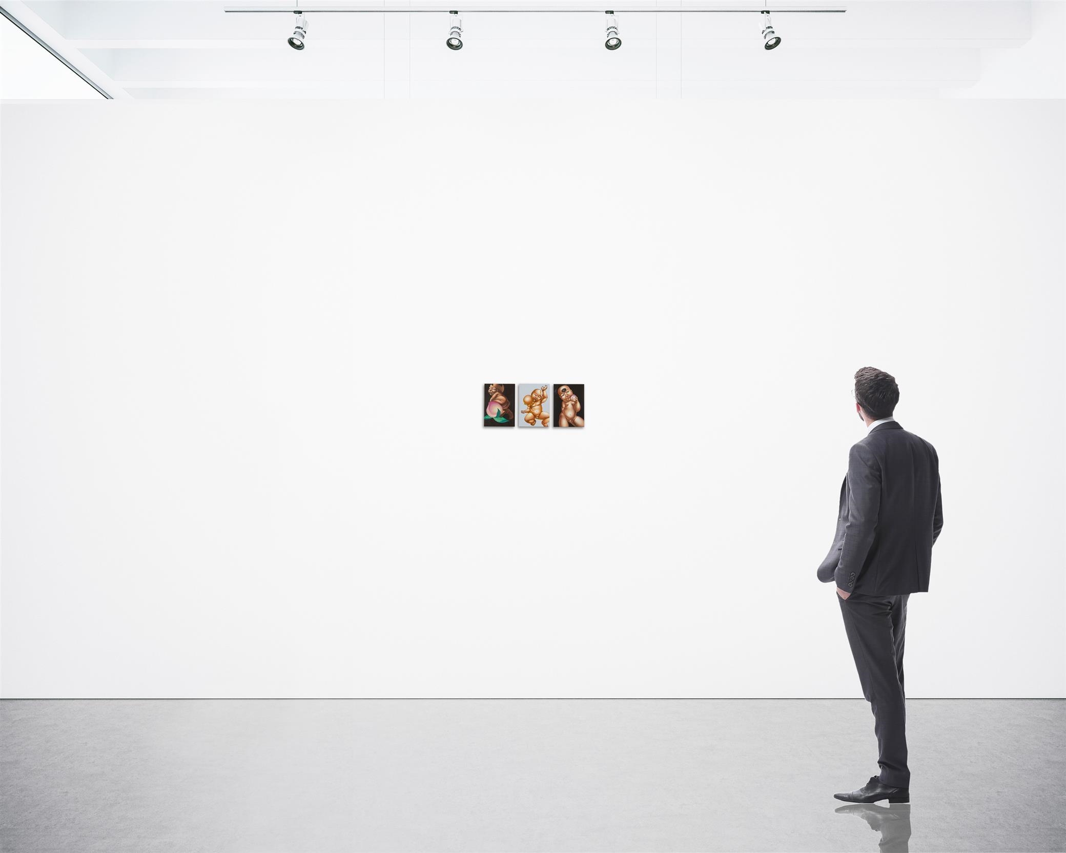 Artwork by Huynh Phung, #2, #7 and #13, Made of Acrylic on wood panel