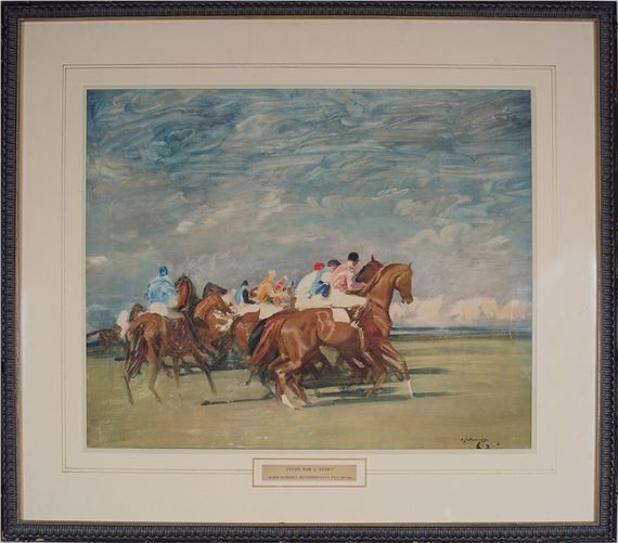 Study for a Start by Sir Alfred James Munnings