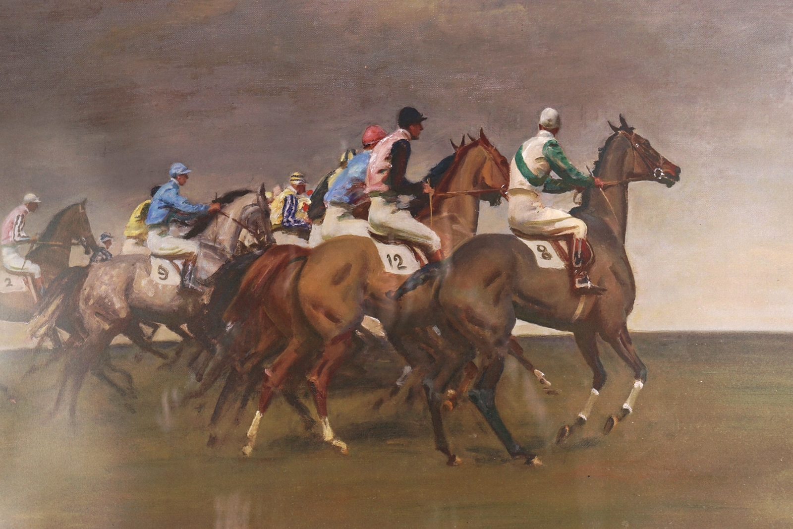 Artwork by Sir Alfred James Munnings, The Start, Made of Lithograph