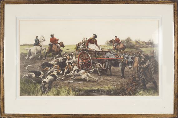 Alfred William Strutt | Fox hunting and figures | MutualArt