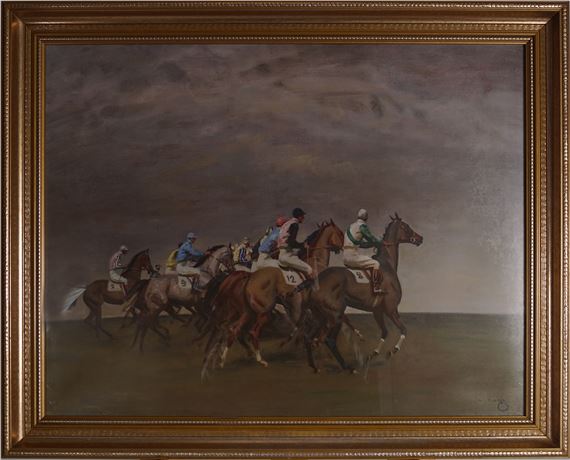 The Start by Sir Alfred James Munnings