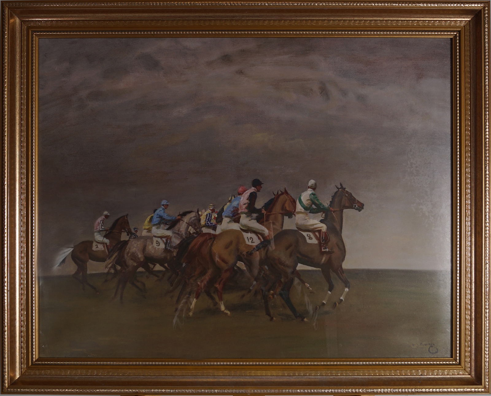 Artwork by Sir Alfred James Munnings, The Start, Made of Lithograph