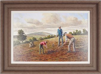 Figures in a landscape - L. Reilly