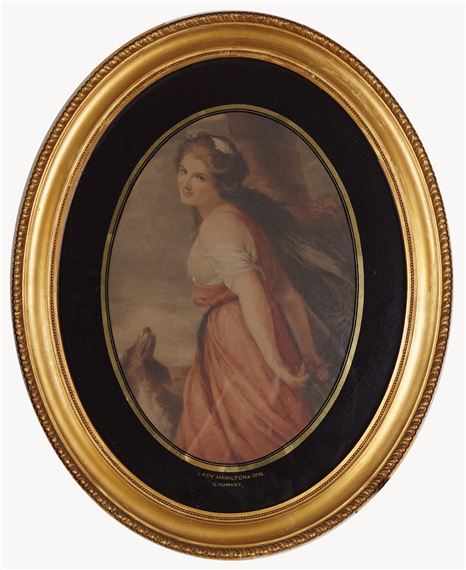 Lady Hamilton and Dog by George Romney