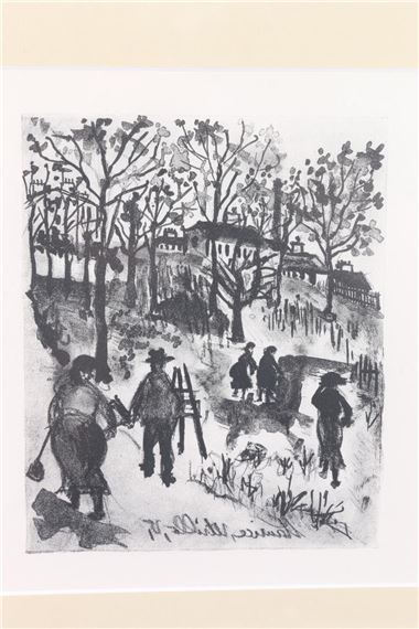 Le Peintre a son Chevalet (The Painter at his Easel) by Maurice Utrillo