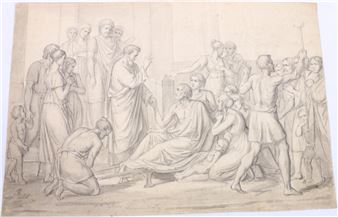 St Paul curing the man possessed by the Devil - Joseph Anton Rhomberg