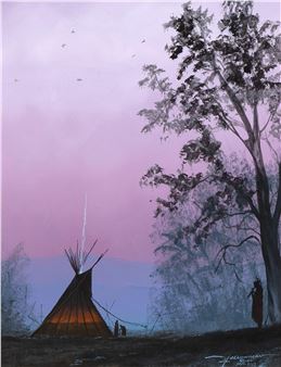 Untitled (Tipi at Dusk) - Ben Nelson