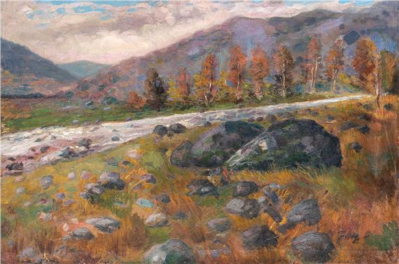 Patak a hegyek között by Győző Fáy