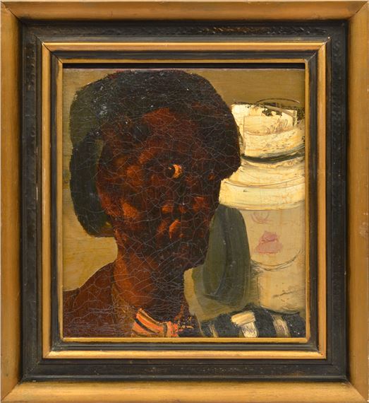 Self-portrait (Double portrait) by Jānis Pauļuks, 20th century 40's