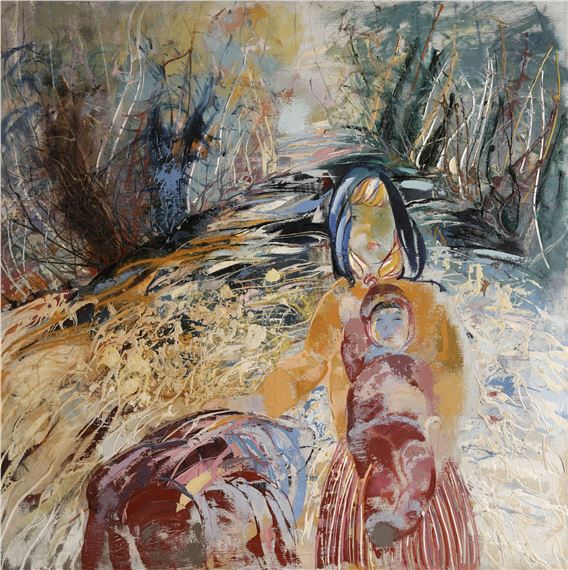 On the banks of the river Perseus by Jānis Pauļuks, Second half of 20th century