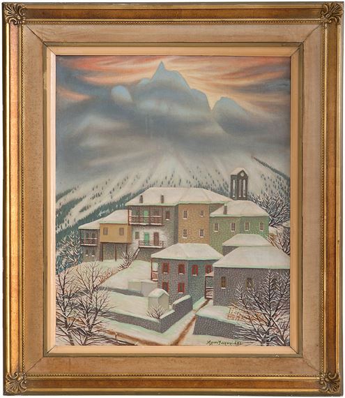 Scenery with snow by Alkis Keramidas