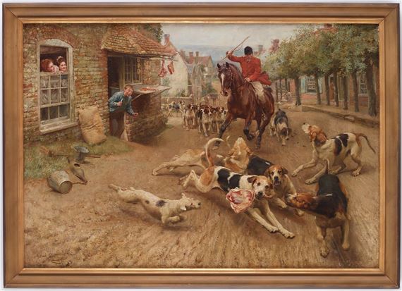 Alfred William Strutt | The Fox Hunt - the punishment and The Fox Hunt