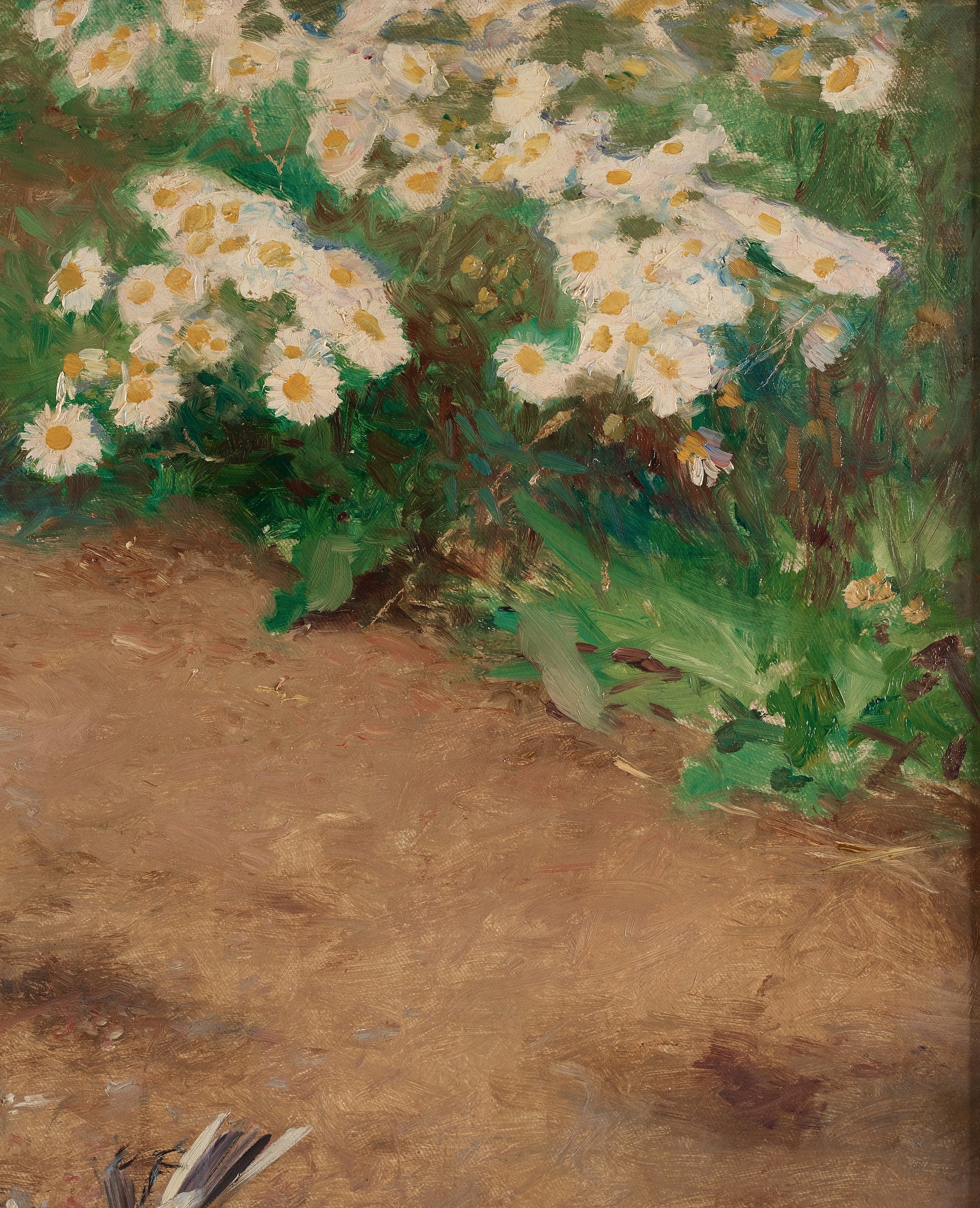 Artwork by Bruno Liljefors, "Katt och sädesärla" (Cat with wagtail), Made of Canvas