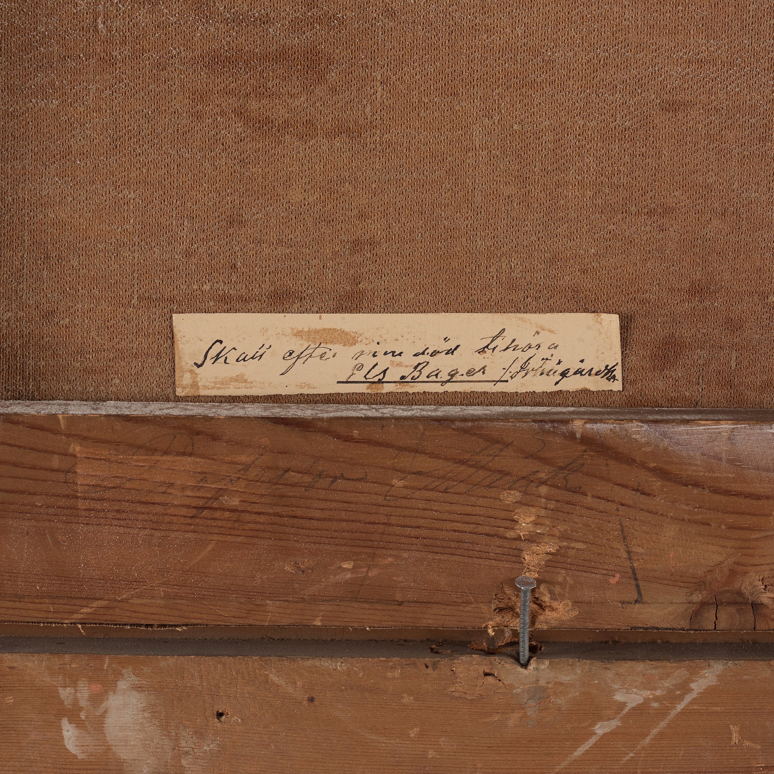 Artwork by Joseph Magnus Stäck, ”Aquaedukter på Campagnan”(The Aqueducts of Claudius outside Rome with the Albano mountains in the background), Made of Canvas