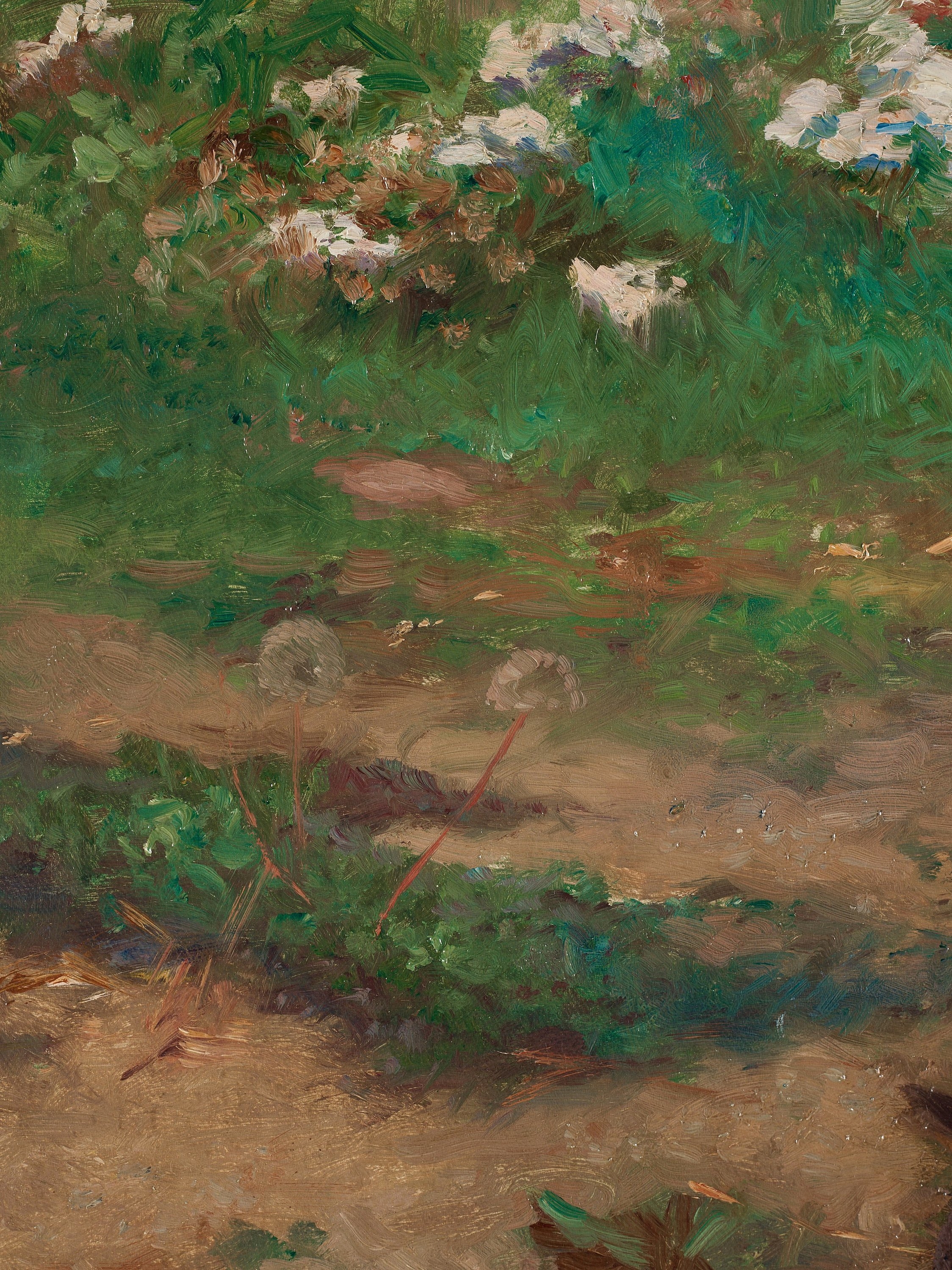 Artwork by Bruno Liljefors, "Katt och sädesärla" (Cat with wagtail), Made of Canvas