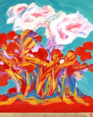 La forêt en eruption by Yasse Tabuchi, 1983