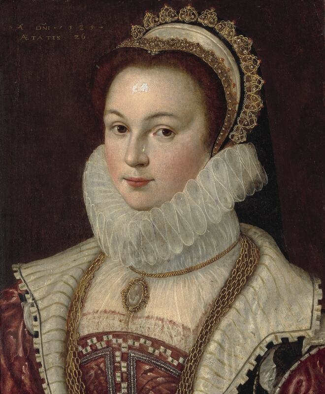 François Clouet | Portrait of a noble woman with a ruff (1529) | MutualArt