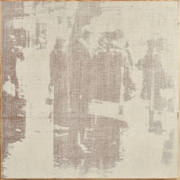 Artwork by Péter Rónai, ZC Est, Made of Bleached canvas