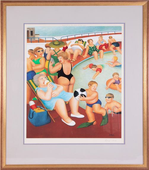 Beryl Cook | Bathing Pool | MutualArt