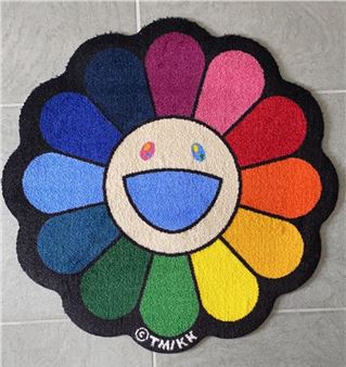 村上隆 Flower Floor Mat Rainbow Takashi Murakami | Flower Floor Mat (Rainbow) (2021) | MutualArt