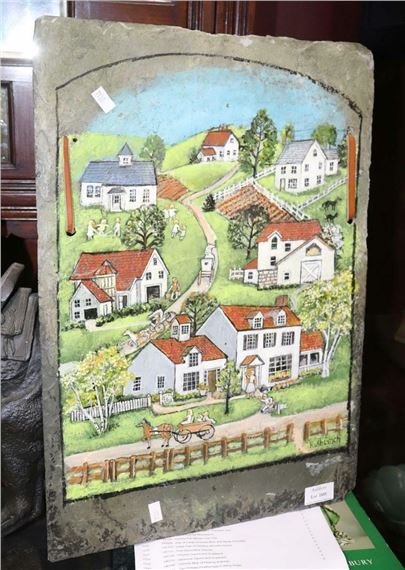 Ruth Lynch | depicting a village scene | MutualArt