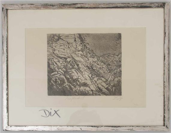 DIE SCHLAFENDEN VON FORT VAUX by Otto Dix, 1961