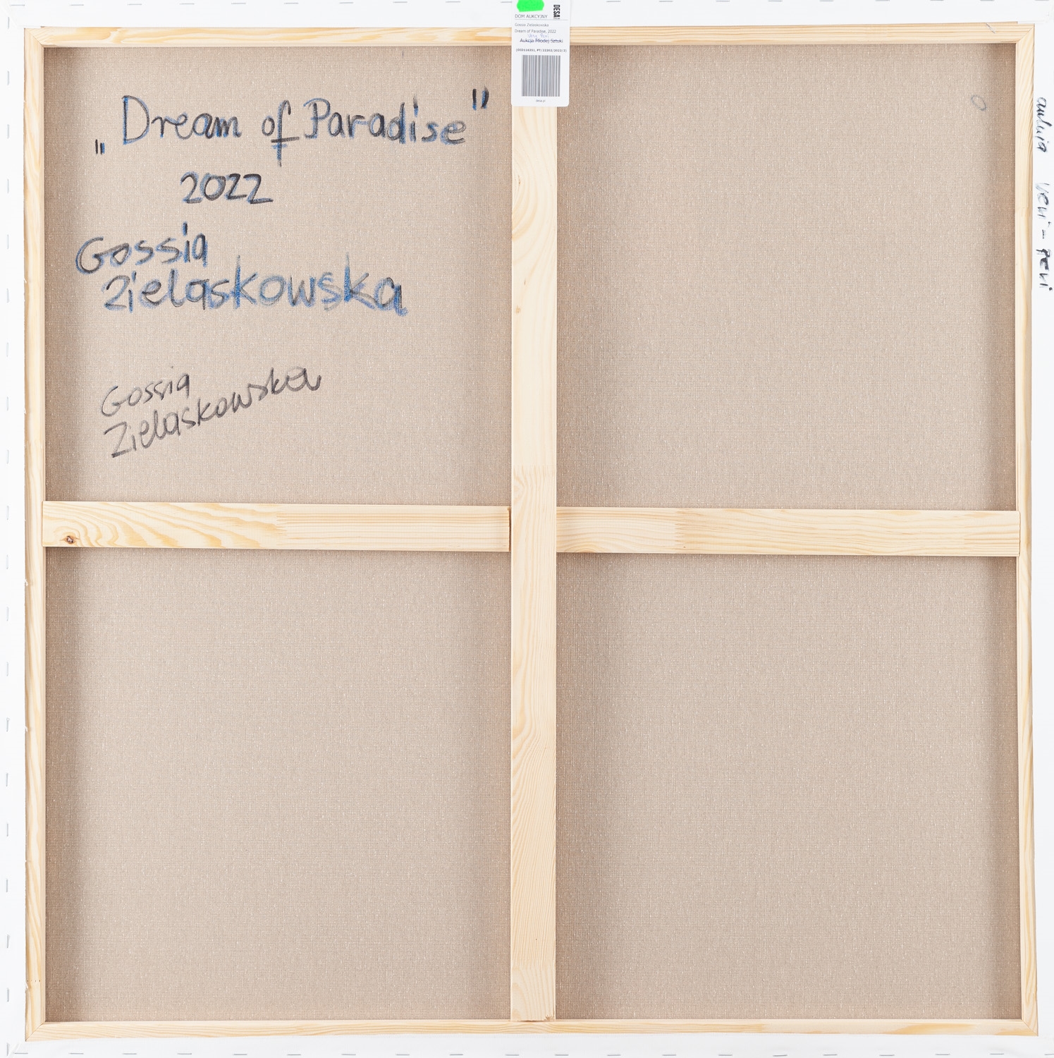 Artwork by Gossia Zielaskowska, Dream Of Paradise, Made of acrylic / canvas