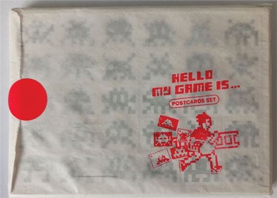 INVADER Hello My Game Is Postcard Set